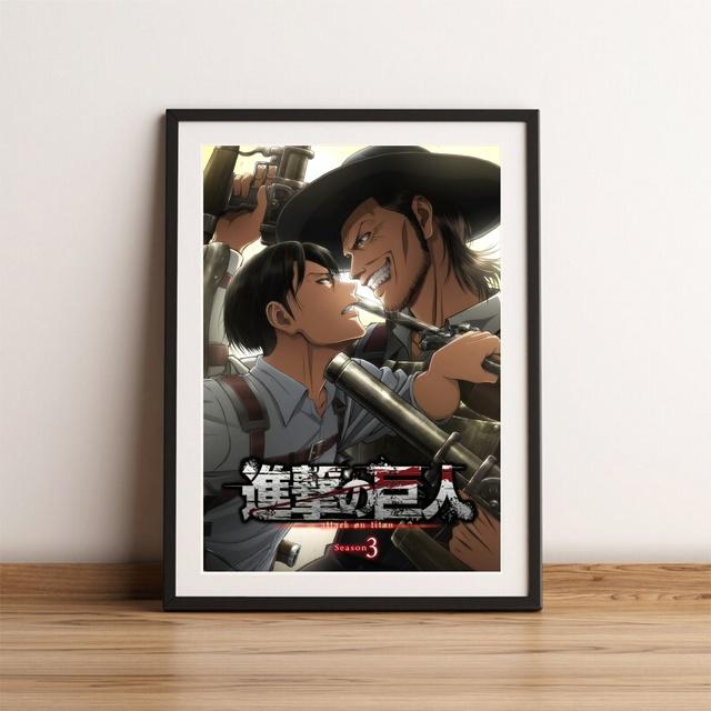 

Плакат «Атака Титанов» японского аниме, картина маслом, комиксов, изображение для печати высокой четкости 21cm×30cm NoFrame