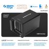 D4 4 Bay SATA HDD SSD Enclosure USB 3.2 Gen2 10Gbps MINI SAS 8643 External Storage Box for NAS PC Mac Linux