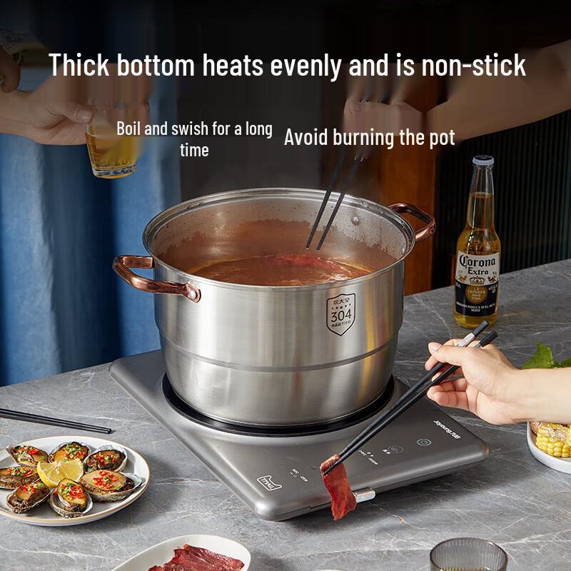 Chui Da Huang 3-Layer 304 Stainless Steel Steamer & Soup Pot