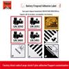100 Sheets of Lithium Battery Fireproof Labels: UN3481, 3480, 3090 Warning Labels In Stock