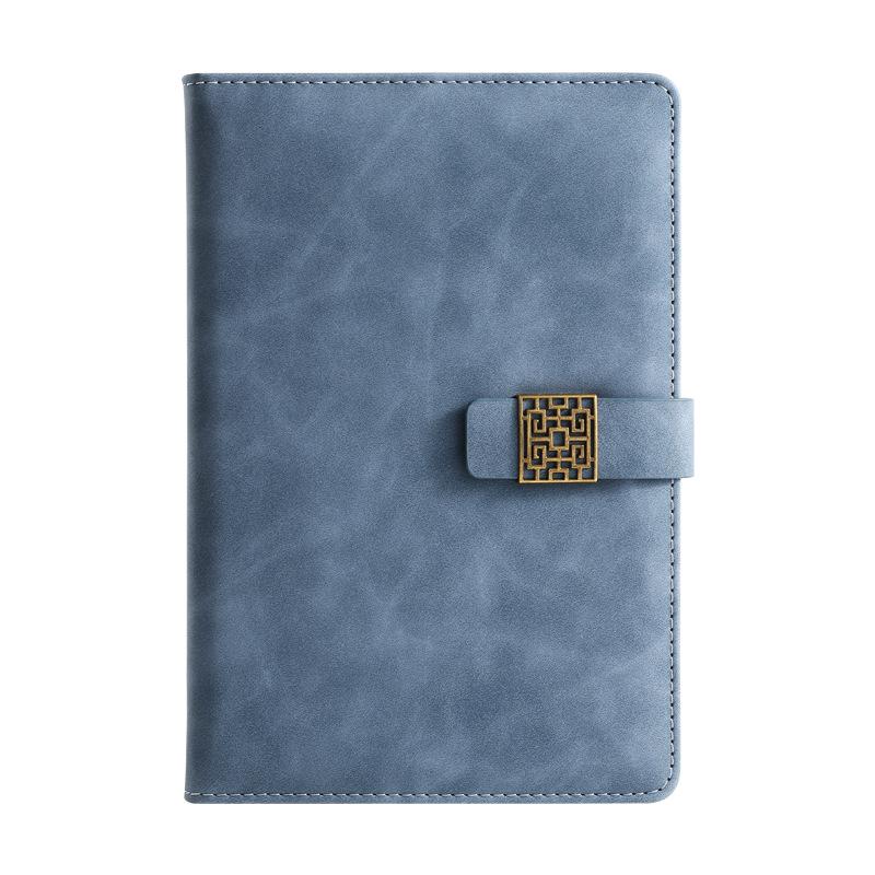 Custom Logo A5 Faux Leather Notebook Gift Set: Business Diary & Meeting Planner