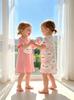 Baby Girls 2-Pack Cloud Print Nightgowns, Short Sleeve Sleep Dresses for Toddler Girls 6M-3Y