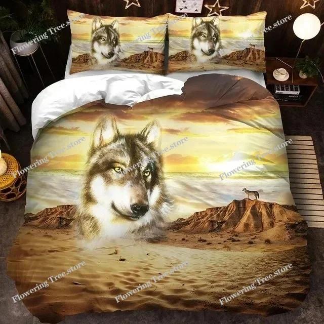 3D Animal Printed Duvet Cover Set Bedclothes Owl Pattern Bedding Set Quilt Cover With Pillowcases Queen King Size Bedroom Decor