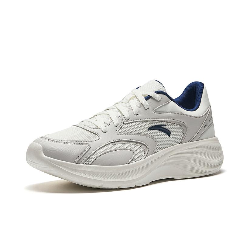 New Anta Star Cloud 2 Wear resistant, Lightweight, Breathable, And Non slip. Low Top Casual Running Shoes Men's White Gray 912535505-2