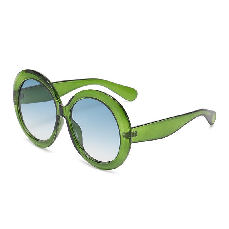 Big Frame Luxury Brand Designer Round Sunglasses Women For Men Vintage Punk Popular Oversized Retro Travel Sun Glasses Uv400