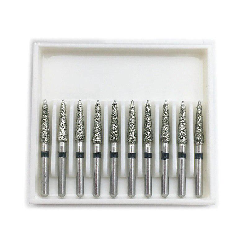 10 Stück Dental-Diamantbohrer zum Polieren, Glätten von Zahnpolierern, super grobe Zahnaufhellungswerkzeuge, 198C-021S
