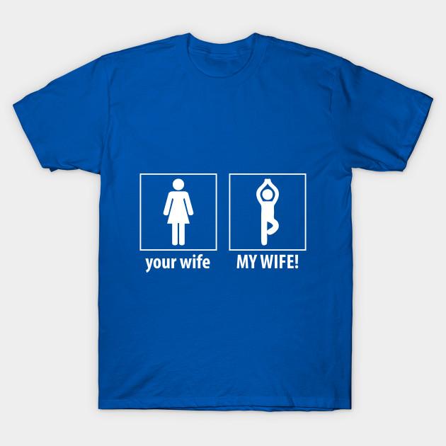 Unisex Fashion TShirt Yoga Gift Shirt For My Wife Print TShirt Plus Size S-5XL T-Shirt 100%Cotton Tops O Neck Short Sleeve Tees XL синий