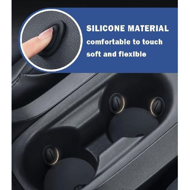 Car Cup Holder Limiter,Silicone Anti Shake Car Coasters for Cup Holders,Universal Self-Adhesive Car Cup Holder erts Stabilizer Car Accessories