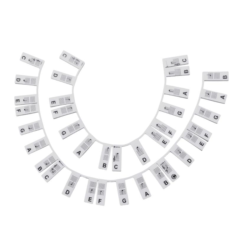 Piano Keyboard Stickers Beginner Removable Piano Notes Guide Piano Key Label Silicone Piano Key Stickers for 88/61 Key