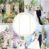 Metalen Boog Achtergrond Stand Goud Bruiloft Feest Boog Achtergrond Deur Frame Voor Verjaardagsfeesten Ballon Bloem Decoraties