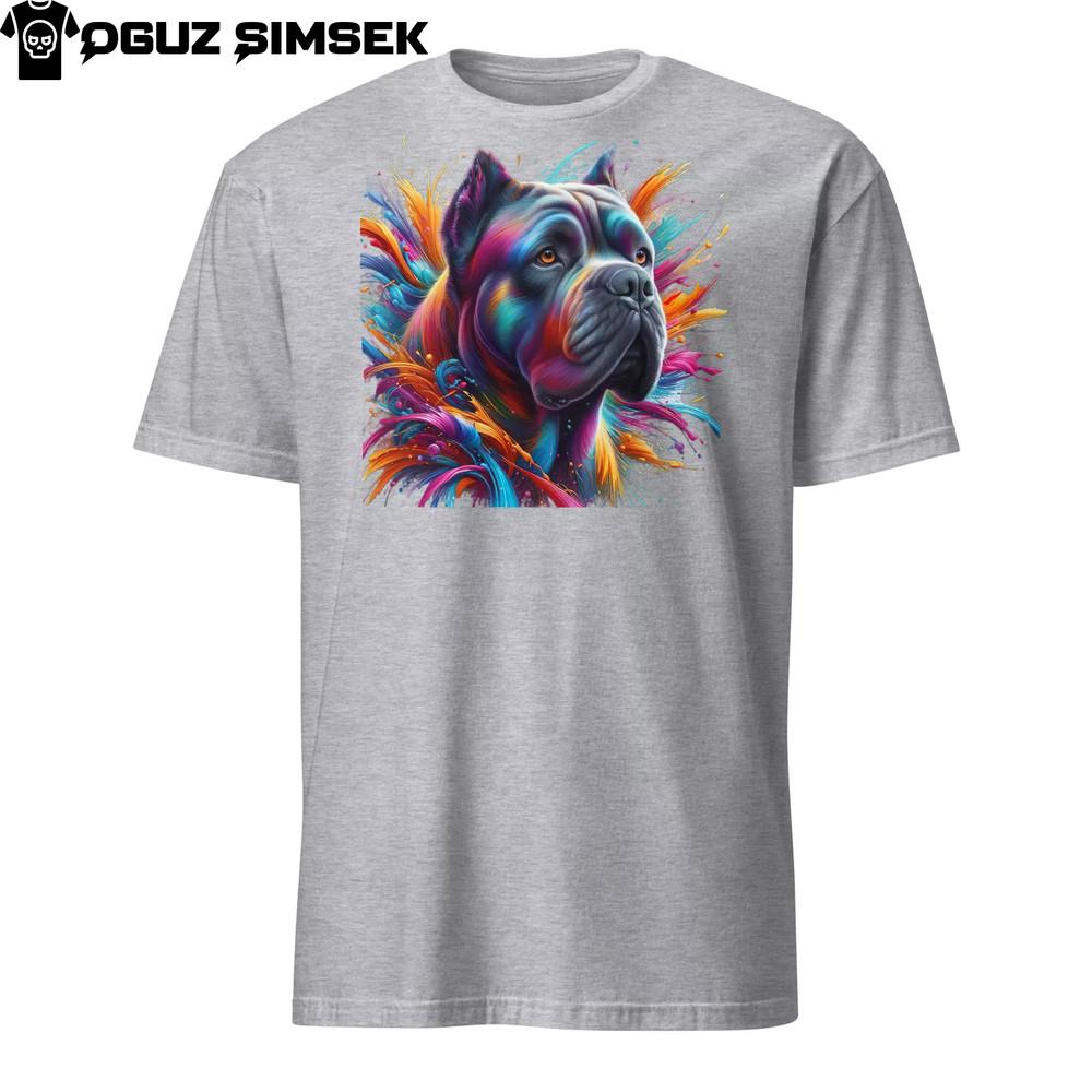 

Яркая футболка унисекс с коротким рукавом и изображением собаки породы Кане-корсо - Уникальный дизайн 3XL