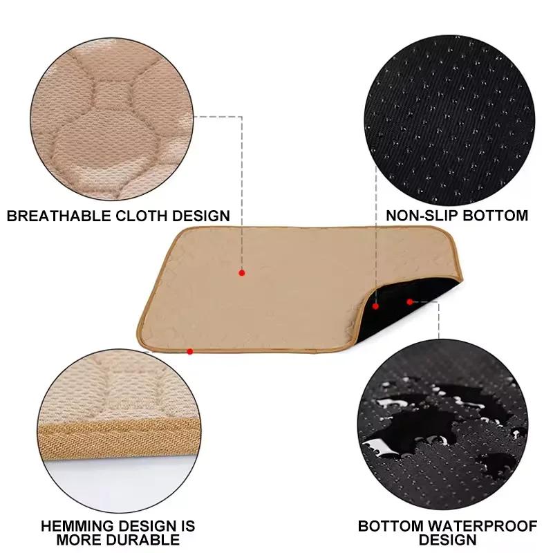 Waschbare Hunde Haustiermatte Waschbare Wiederverwendbare Trainingsunterlage Urinabsorbierend Wasserdicht Windelmatte für Haustier Autositzbezug Haustierbedarf