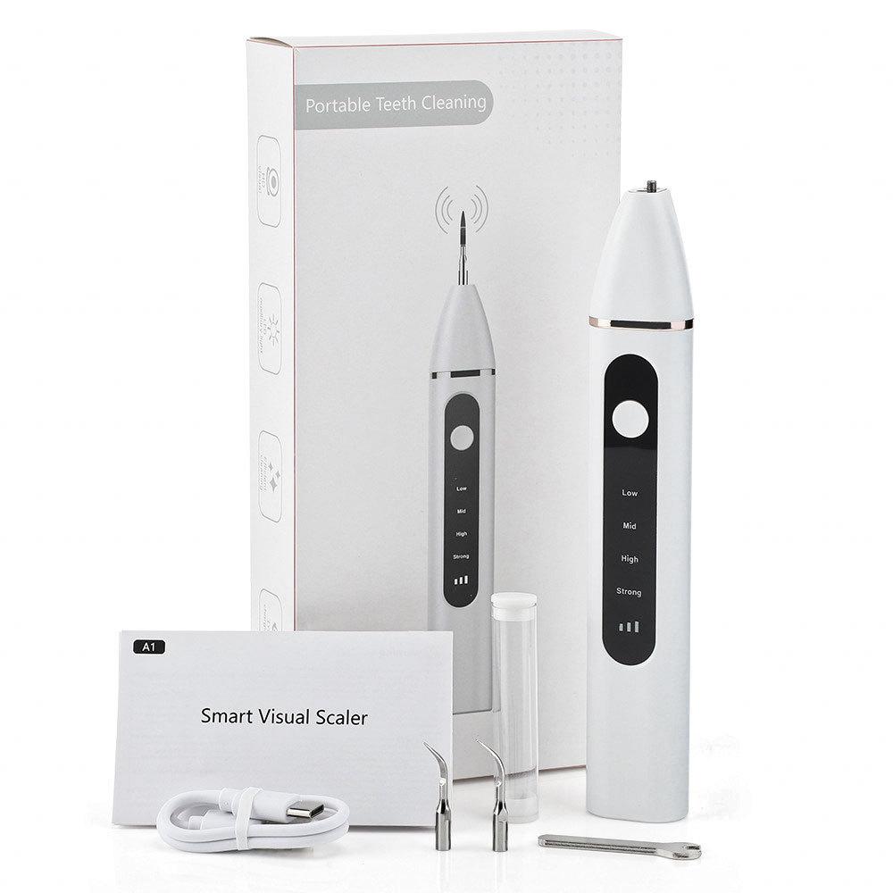 

Устройство для отбеливания зубов Визуальное интеллектуальное устройство для удаления зубного камня Ультразвуковая зубочистка для чистки зубов Бытовая машина для чистки зубов Артефакт для мытья зубов белый