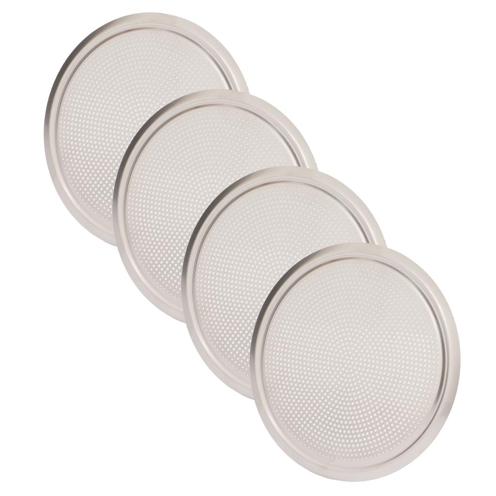 4PCS Door Speaker Grille Cover Round Aluminium Alloy Replacement for Land Rover Discovery Sport L550 2020+