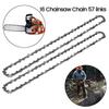 1Pcs 16 Inch Chainsaw Chain Bar Pitch 3/8" Blade Gauge 050 Wood Cutting 56/57/59 Drive Links Replacement Parts Chainsaw Spares