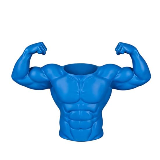 Yousheng 3D Printed Pen Holder, Muscular Man Figure, Creative Desk Organizer for Pens And Makeup Brushes, Funny Funny Fitness Enthusiast Gift