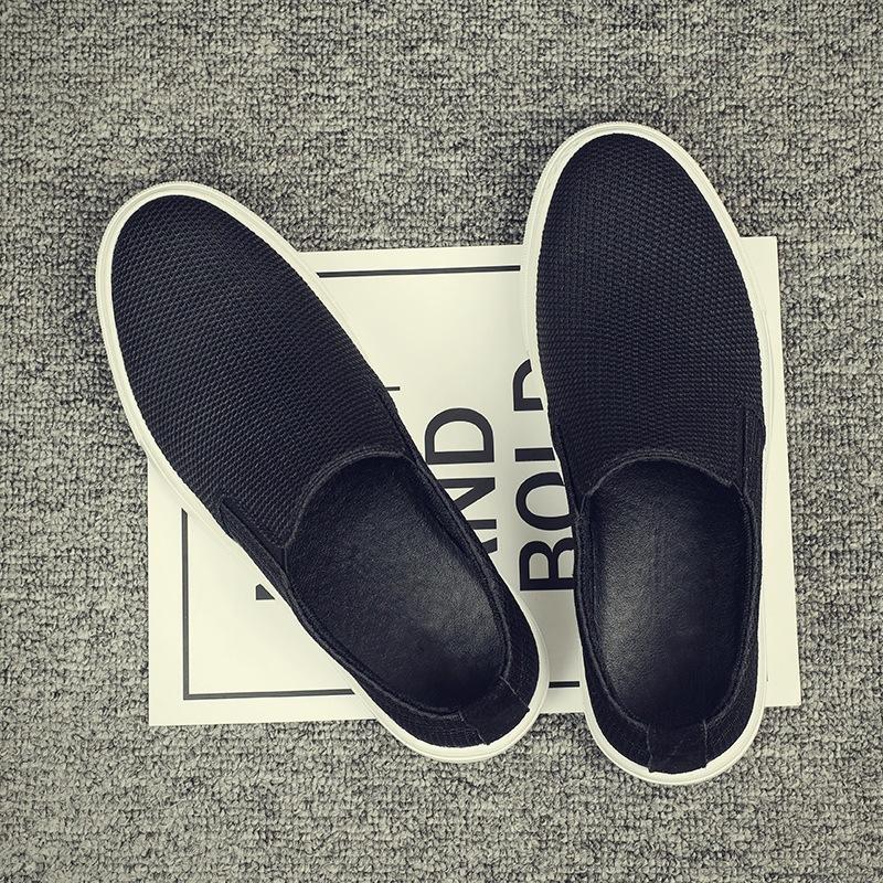 Extra large size men's shoes new canvas shoes men's old Beijing cloth shoes casual one-pedal lazy shoes men's trendy shoes