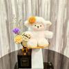 Lamb Sheep Soft Stuffed Plush Playthings Cute Bow Accessory French Fries Bread Egg Animal Plush Doll Gifts Ideal For Girls Eid al Fitr Decoration