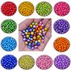 Home Party Supplies Acrylic 40/20Pcs Craft DIY 8/10mm Transparent Necklace Bracelet Candy Color Spacer Beads Jewelry Making Round Wholesale