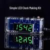 DIY LED Clock Kit: 51 Microcontroller, Light-Controlled, Temperature Display