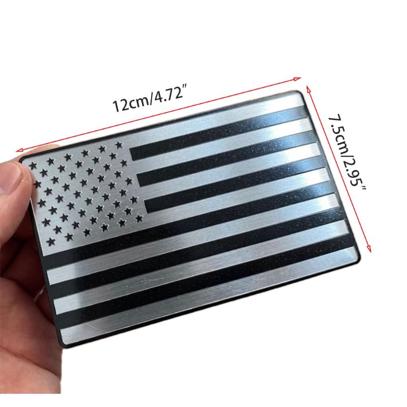 Creative USA American Flag Motorcycle Stickers Metal Automobile Outside Decals for Home Auto Exterior Decor Party Fa