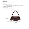 Z Familie Grenzüberschreitende Damenhandtasche 2025 Neues Produkt Sattelstich Handtasche Modisch Ein Schulter Crossbody Klappe Halbmond