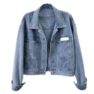 Damen Casual Koreanischer Stil Kurze Jeansjacke - Gewaschen, Figurschmeichelnd, Frühling/Herbst 2025