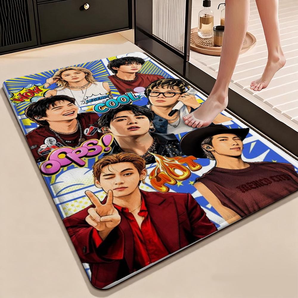 Jimin Pink Roses Carpet Soft Rug Plush Rug 8X10 Rug Living Room Rug Hallway Runner Noise Reducing