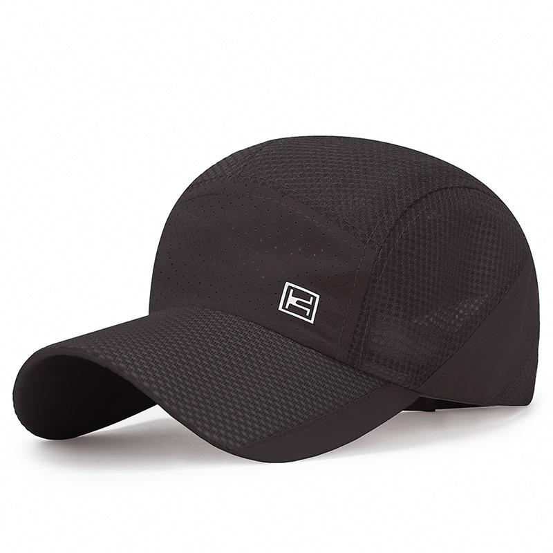 Summer New Breathable Mesh Baseball Caps For Men Outdoor Sports Quick Drying Thin Sunhat Solid Cycling Hats Women Sunscreen Cap