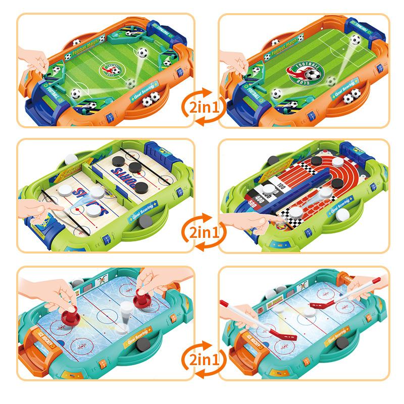 Dětský pinball basketbal fotbal hrací stůl 2v1 stolní hry sportovní míče hračky