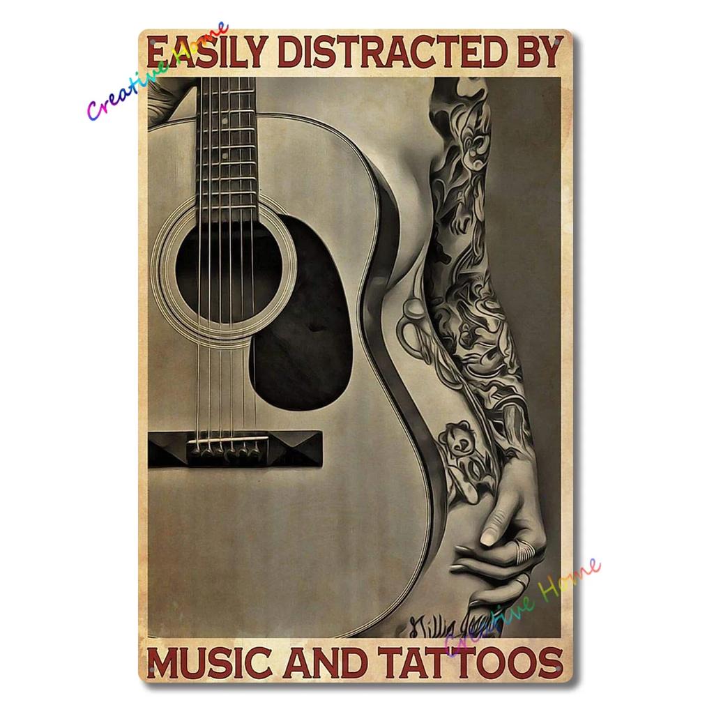 Vintage Poster Tattoo Studio Name Of Company Tin Sign Metal Plaque Shop Bar Pub Coffee Shop Wall Decoration Vintage Metal Plate