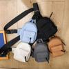 Mini Men Crossbody Bag Solid Color Shoulder Bag Casual Sport Chest Bag  Fitness