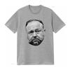 ALEX JONES Face Original Art T Shirt for Men Unique Design High Quality Print Vintage Washed Slightly Designer Clothes Fashion
