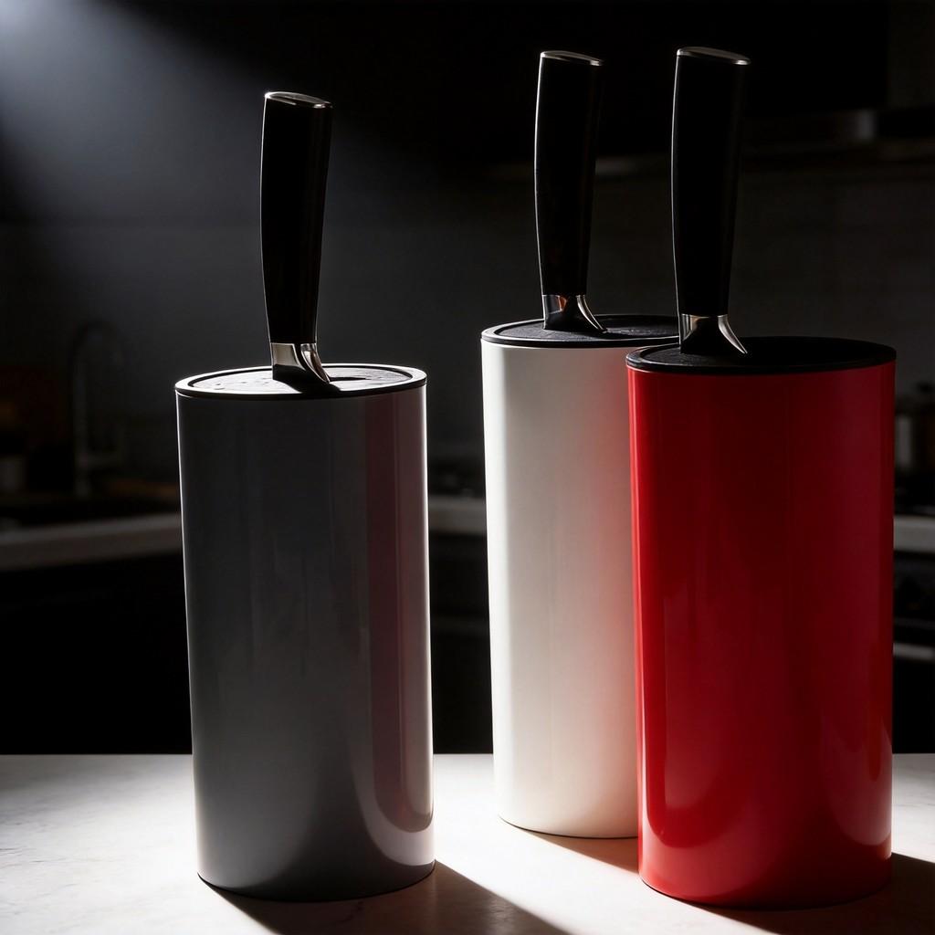 Organizador de Soporte para Cuchillos de Cocina Con Construcción de Plástico Para Uso Doméstico