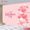 Soft Pink 2D Backdrop, Romantic Hearts Photo Background
