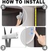 1PC 118.1/236.22in Window Dustproof Soundproof Bedroom Door Weather Sealing Strip  Self Adhesive Anti-Collision Sound Insulation