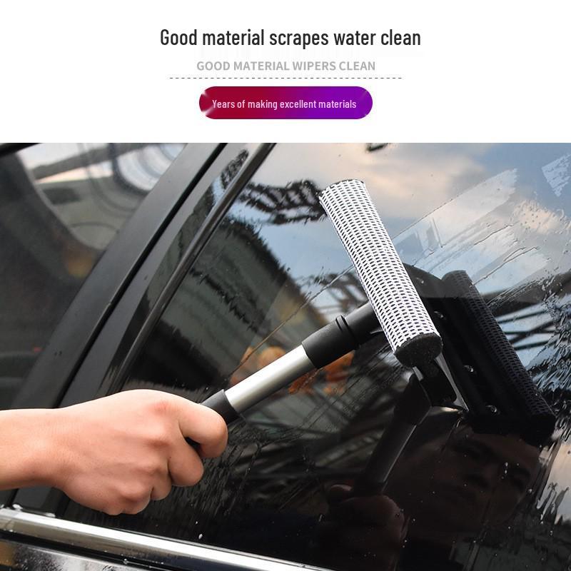 T-Type Telescopic Window Sponge Brush & Detachable Car Wiper