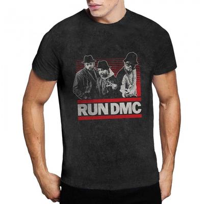 Run DMC Unisex Adult Gradient Bars T-Shirt