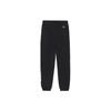 Li Ning X Disney Letter Print Fleece Warm Cuffed Sports Pants Women Bottoms Black AKLR682-1