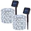 Outdoor Solar String Light LED Fairy Garland Copper Wire Light Garden Yard Party Christmas Decoration Lamp 8 Mode