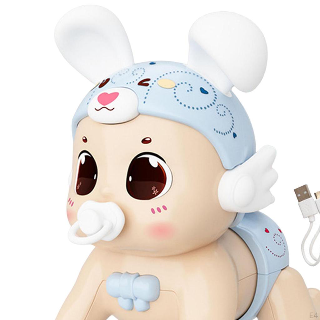 Baby Crawling Toy Children Sound Early Education Development Creative Light up Animal with