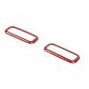 Rear Reading Lamp Switch Cover Trim 2* For Ford F-150 2015- Red Carbon Fiber
