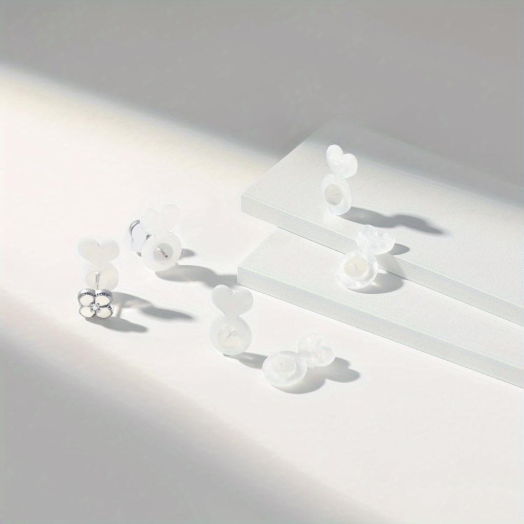Silicone Earring Back Covers, Suitable for Heavy Earrings, Invisible Lifting Support Pads, Designed for Non-Drooping Earlobes, Safe Earring Lifters