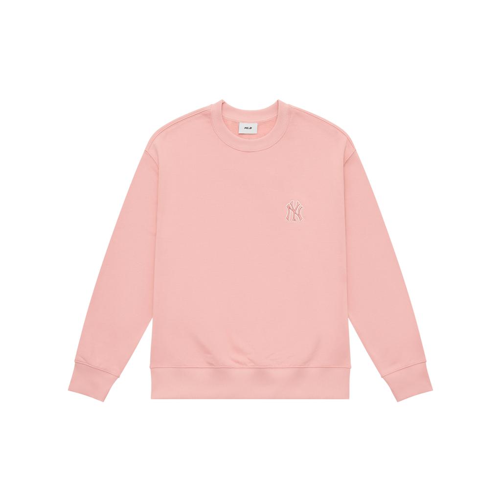 New MLB MONOGRAM Collection New York Yankees 24FW Early Autumn Sweatshirt Unisex Pink 3AMTM0444-50PKM