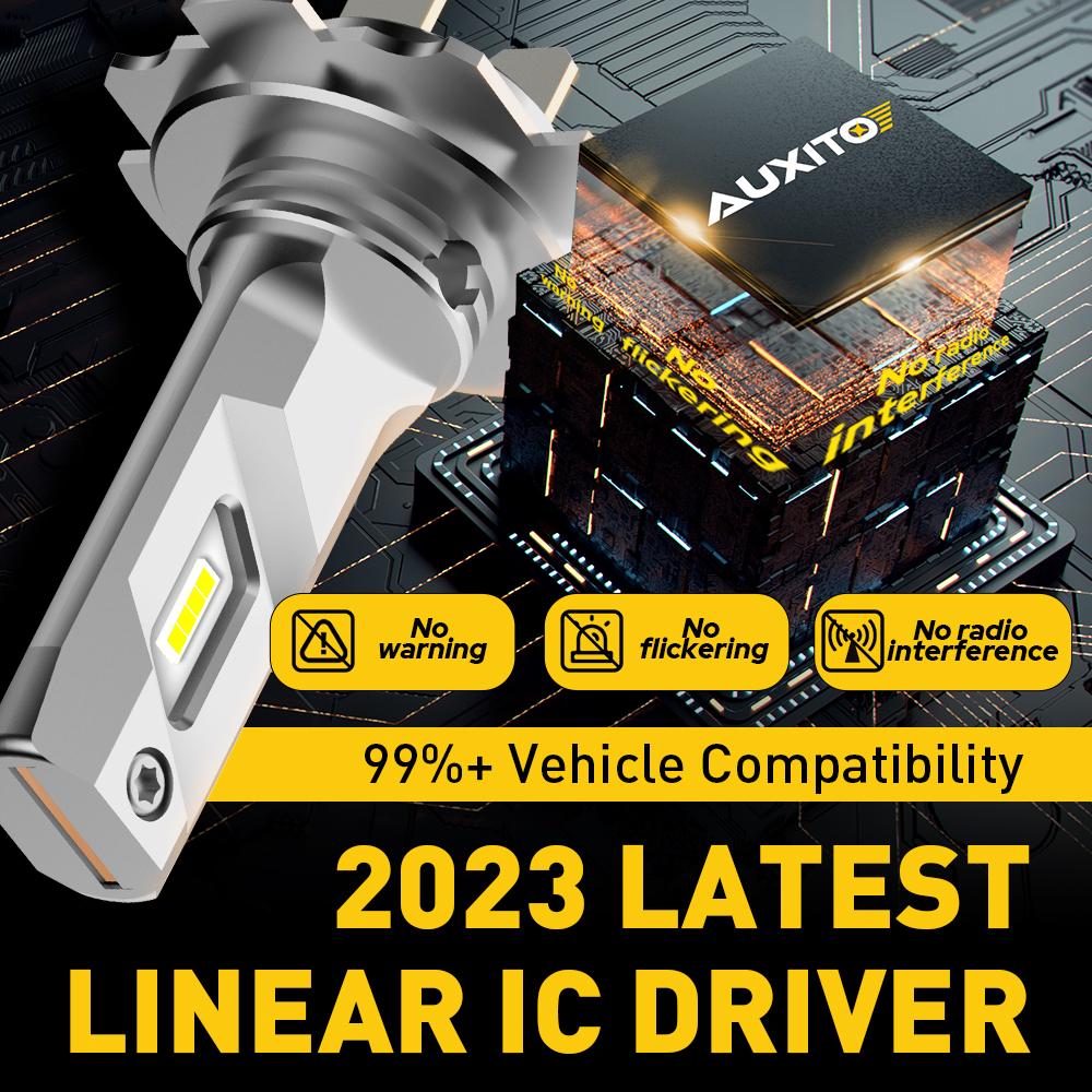 AUXITO 2X 12V H7 LED Headlight Canbus No Error H7 Car LED Bulb 360 CSP for Ford focus fiesta Toyota Corolla Honda Hyundai Kia