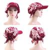 Ethnic Prints Headscarf with Brim Lace-up Style Headscarf Baseball Cap  Summer Outdoor