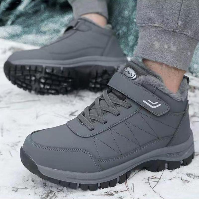 Autumn Winter Fashion New Collection with Velvet Warm Soft Bottom Elderly Boots Anti Slip Lightweight Dad's Walking Snow Boots