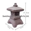 Solar Chinese Palace Lantern: Outdoor Zen Pagoda Statue Ornament, Resin Craft