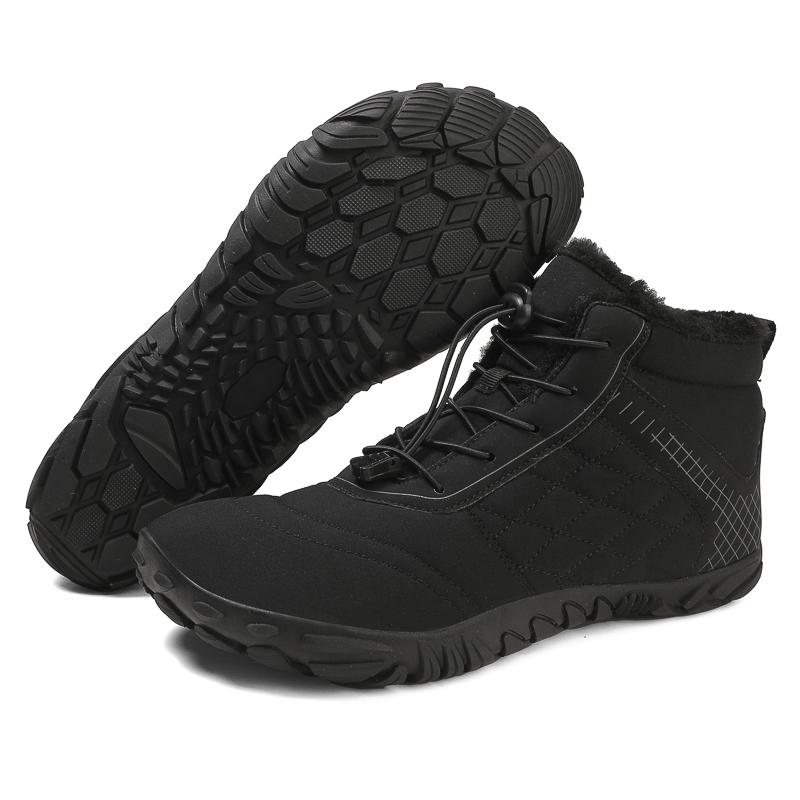 Vintersnøstøvler For menn Kvinner Holder varmen Bomullssko Utendørs tursko Plysj Varm Høy ankelstøvler Sneakers