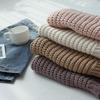 European & American Women's V-Neck Long Sleeve Solid Knit Cardigan Sweater